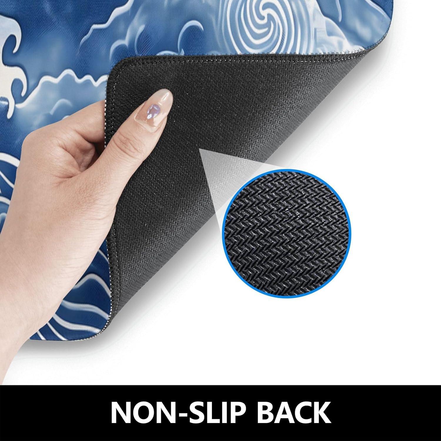 Alfombrilla de Ratón Grande Dhakalrlde Cuervo Floral 80x30cm