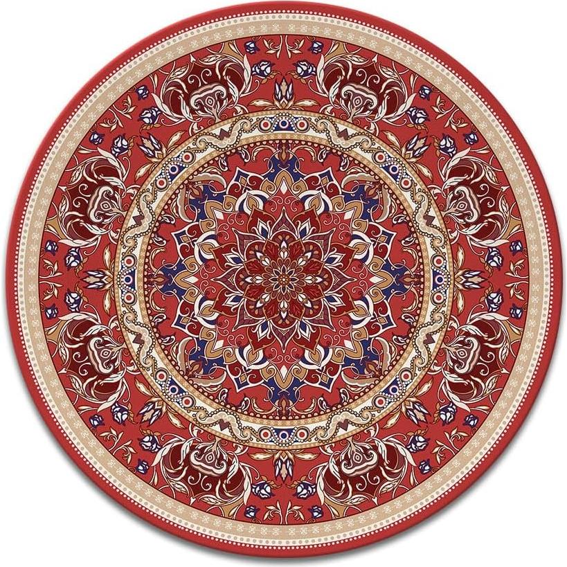 Alfombrilla de Ratón Redonda WIRESTER Persa Roja Vintage 200mm