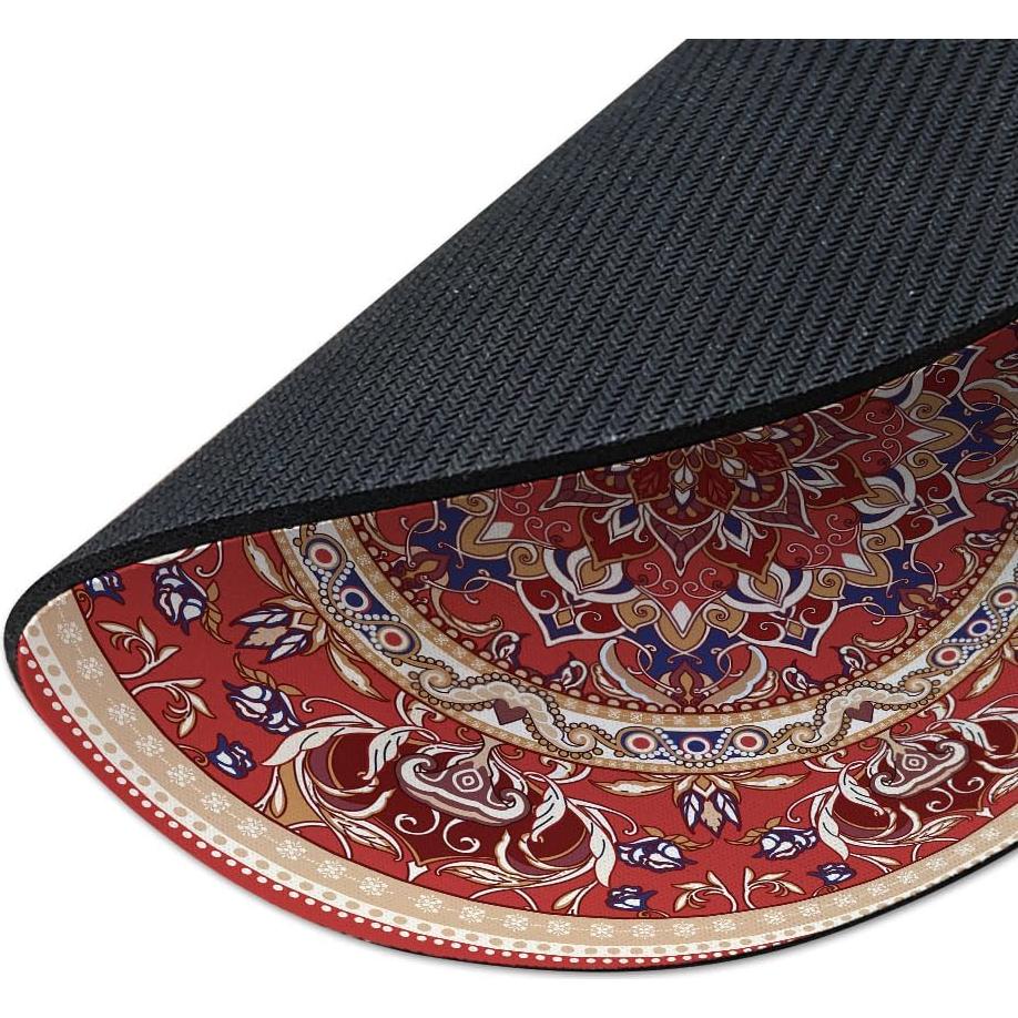 Alfombrilla de Ratón Redonda WIRESTER Persa Roja Vintage 200mm