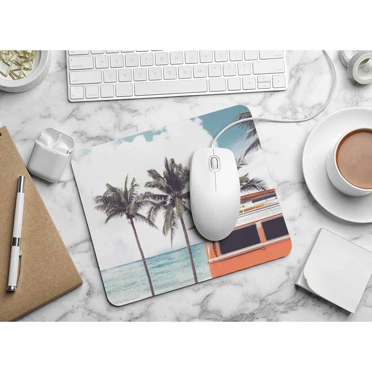 Mouse Pad Pehede Antideslizante 20.1x24.1 cm Coche Vintage