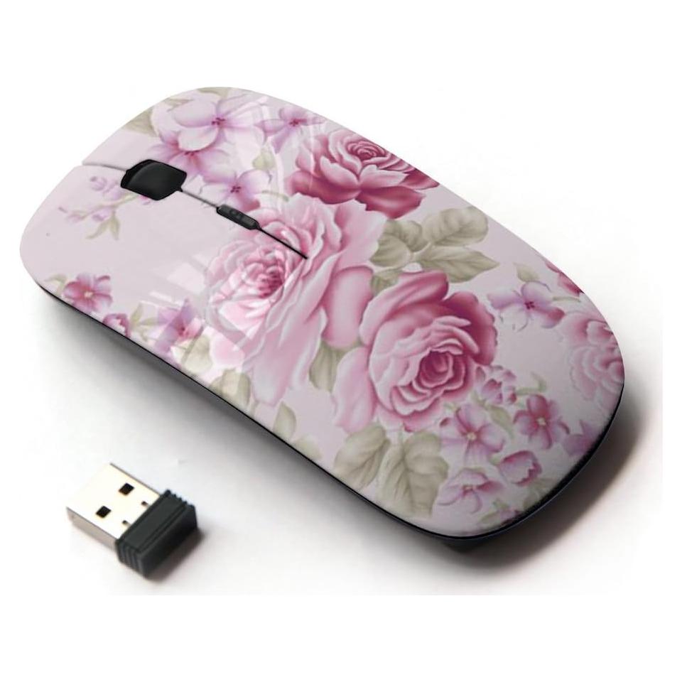 Ratón Inalámbrico Óptico KawaiiMouse Rosa Vintage