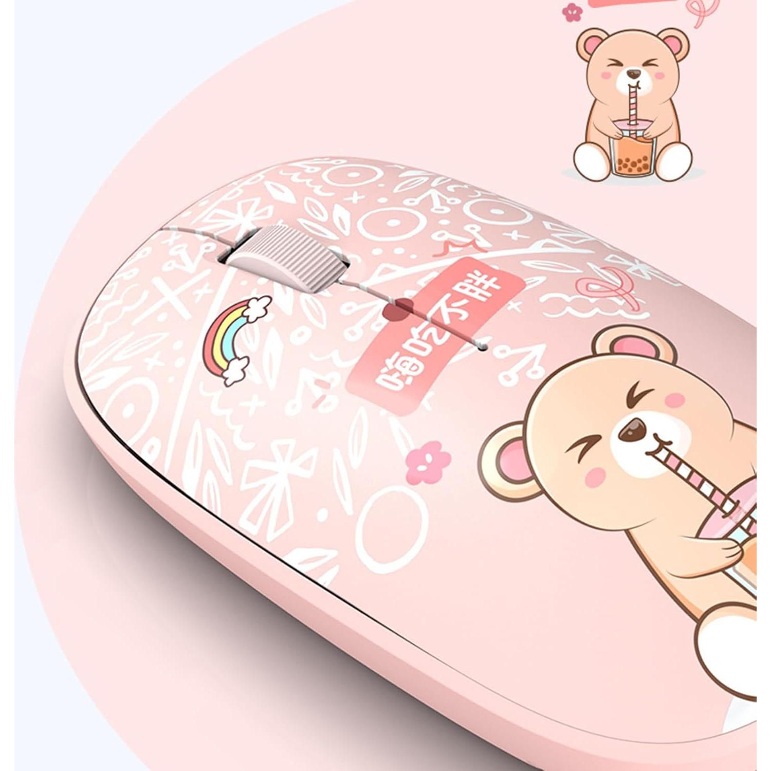 Ratón Inalámbrico Silencioso Justdfine 2.4G Colorido - Naranja