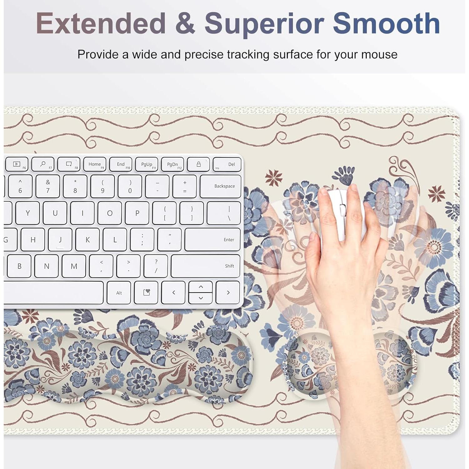 Alfombrilla de escritorio grande NXZGO 90x40 cm antideslizante