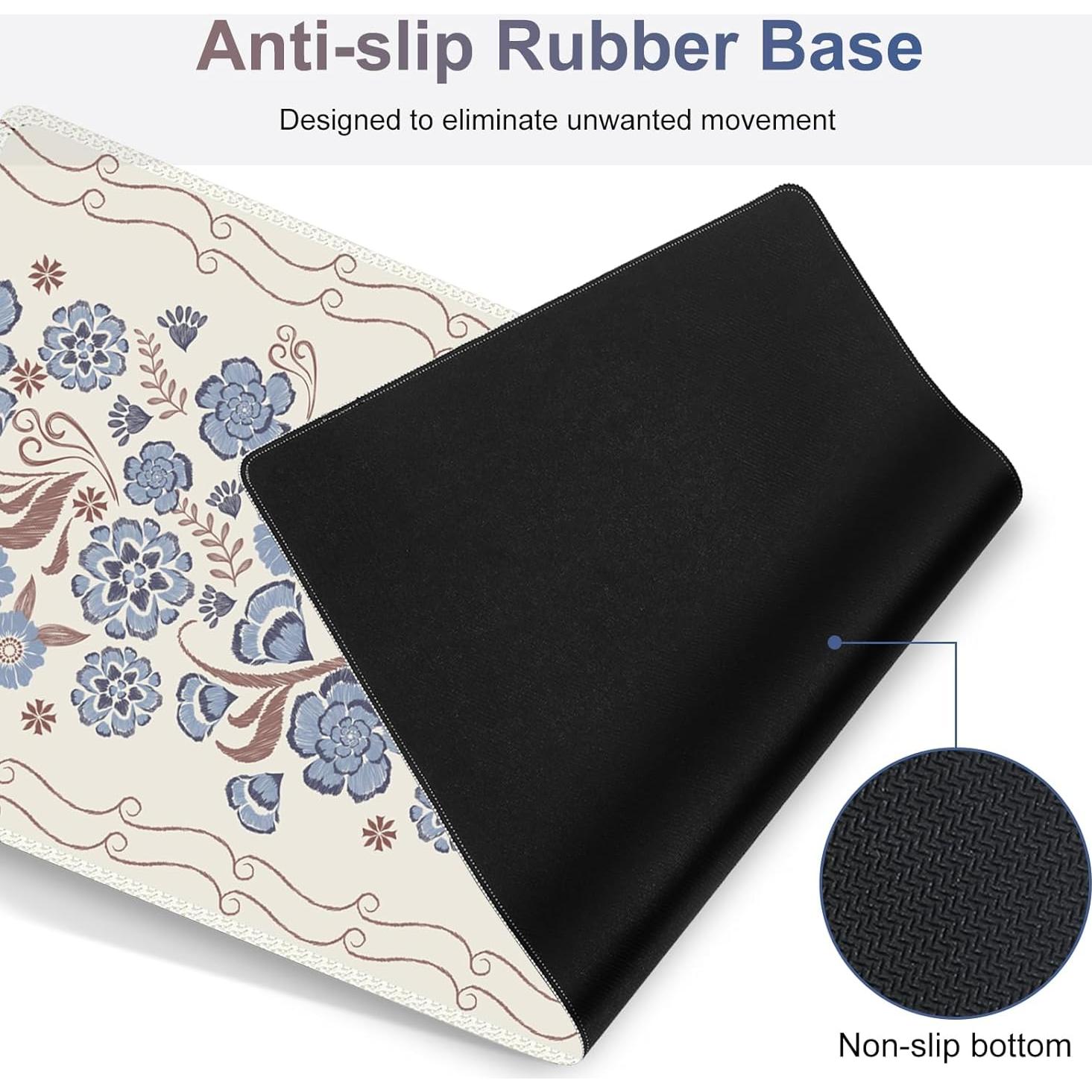 Alfombrilla de escritorio grande NXZGO 90x40 cm antideslizante