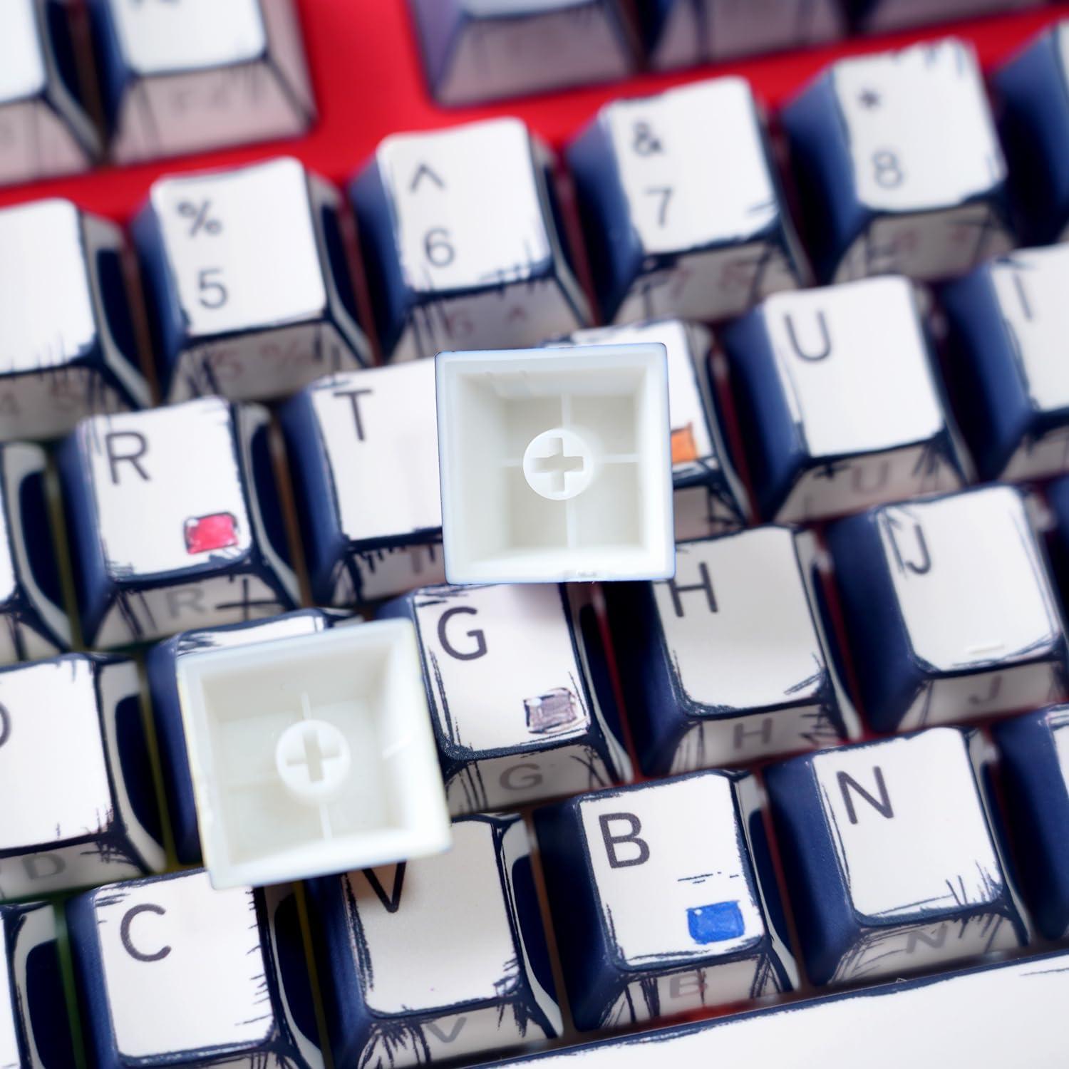 Teclado Mecánico Temático Graffiti Feaizyu RGB PBT 134 Teclas