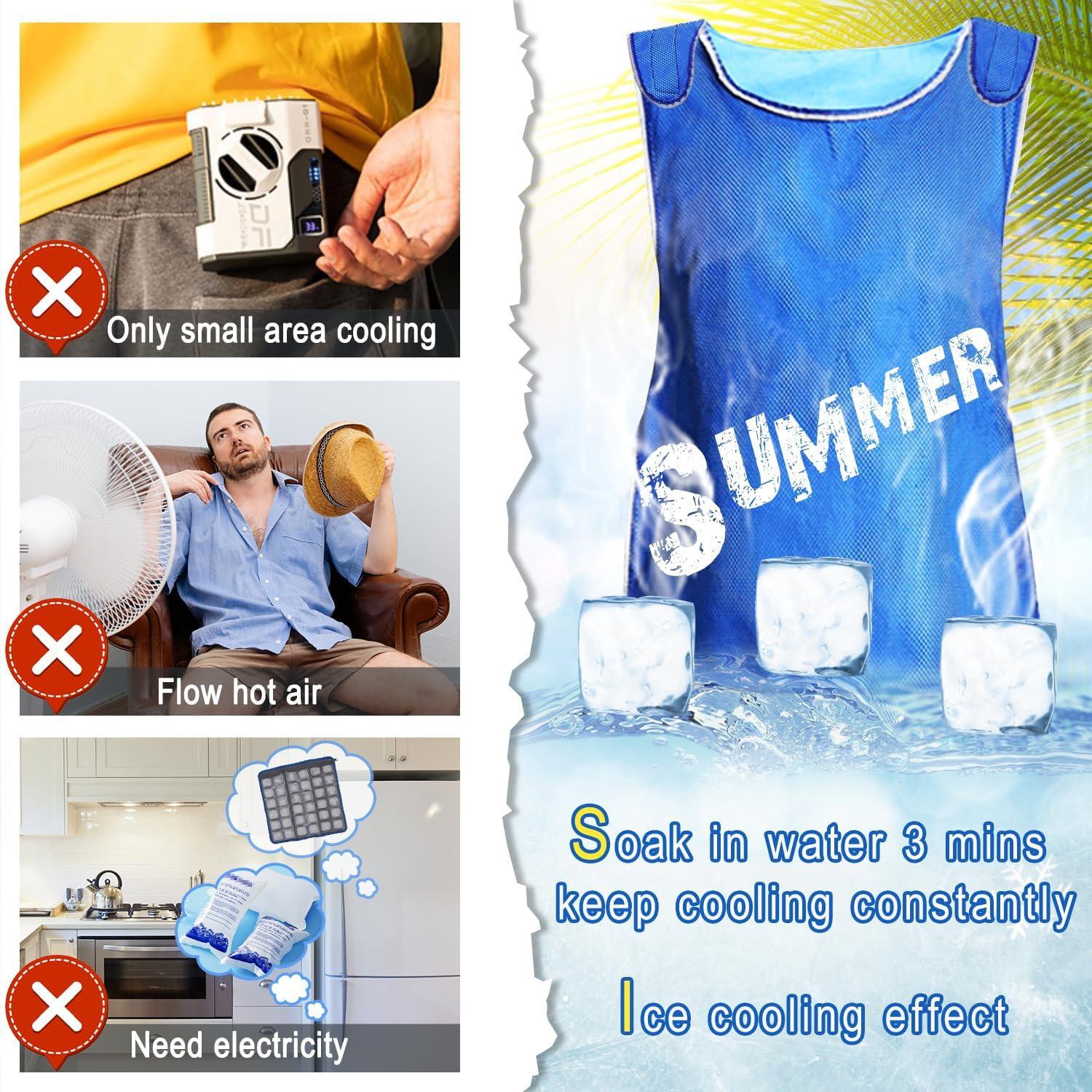 Chaleco Refrigerante PANGTIKU Ajustable para Climas Calientes