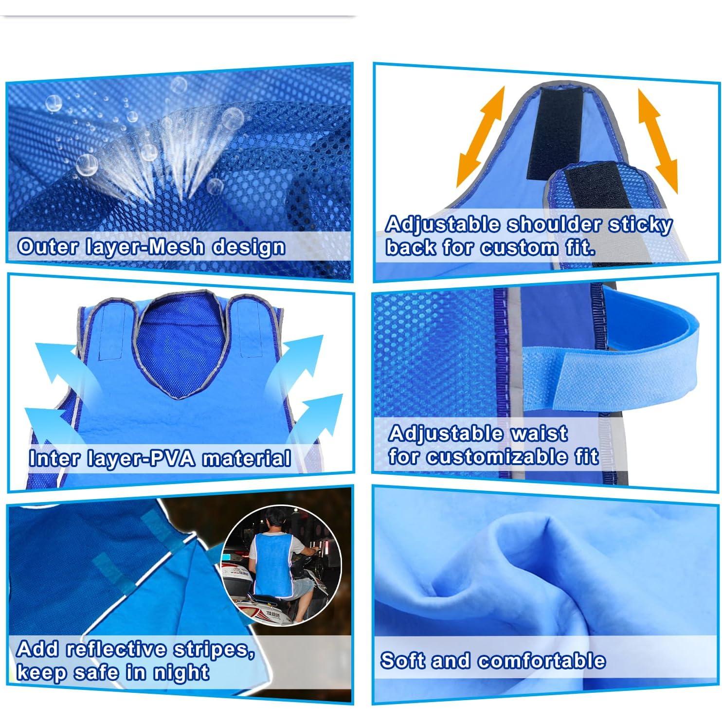 Chaleco Refrigerante PANGTIKU Ajustable para Climas Calientes