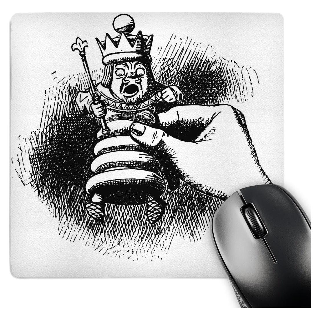 Alfombrilla de Ratón 3D Rose Pieza de Ajedrez Vintage 20x20cm