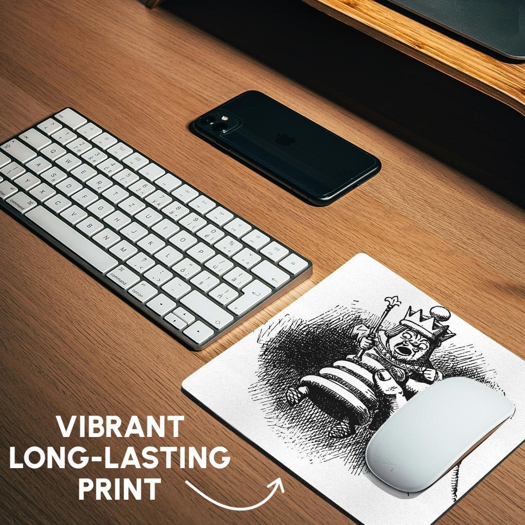 Alfombrilla de Ratón 3D Rose Pieza de Ajedrez Vintage 20x20cm