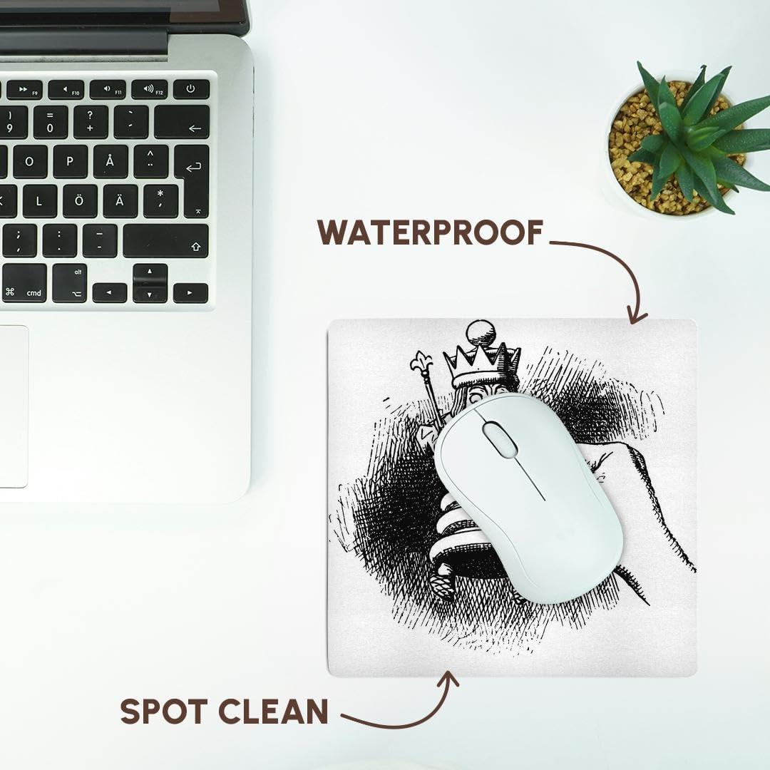 Alfombrilla de Ratón 3D Rose Pieza de Ajedrez Vintage 20x20cm