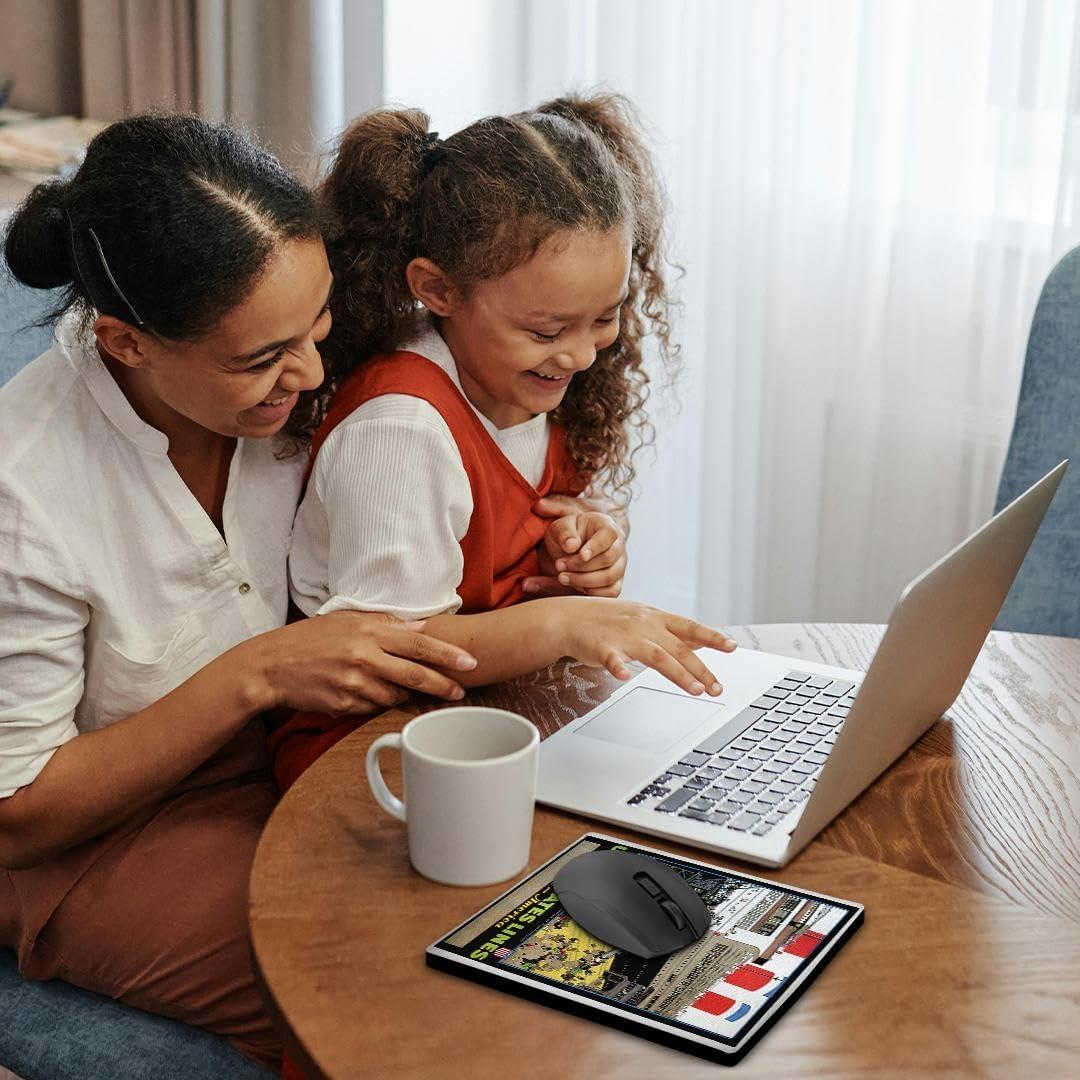 Alfombrilla de Ratón 3D Rose Póster Vintage 20.32x20.32 cm