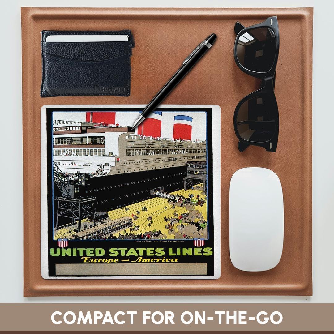 Alfombrilla de Ratón 3D Rose Póster Vintage 20.32x20.32 cm