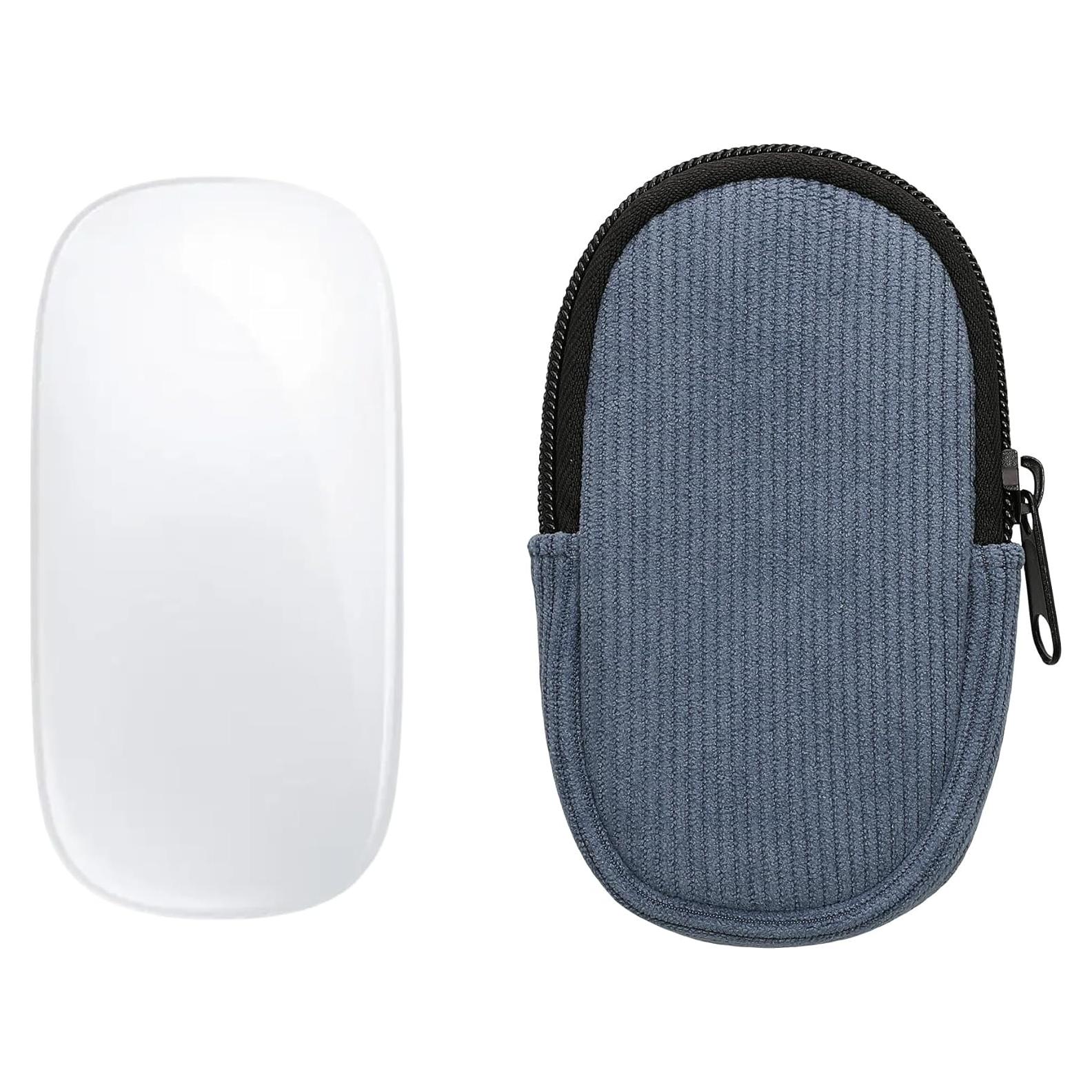 Funda Protectora kwmobile para Ratón Apple Magic Mouse 1/2 - Neopreno Azul Vintage