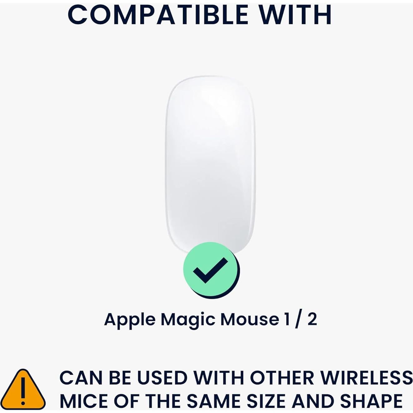 Funda Protectora kwmobile para Ratón Apple Magic Mouse 1/2 - Neopreno Azul Vintage