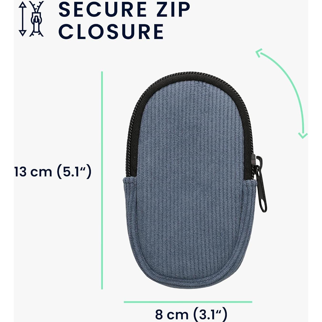 Funda Protectora kwmobile para Ratón Apple Magic Mouse 1/2 - Neopreno Azul Vintage