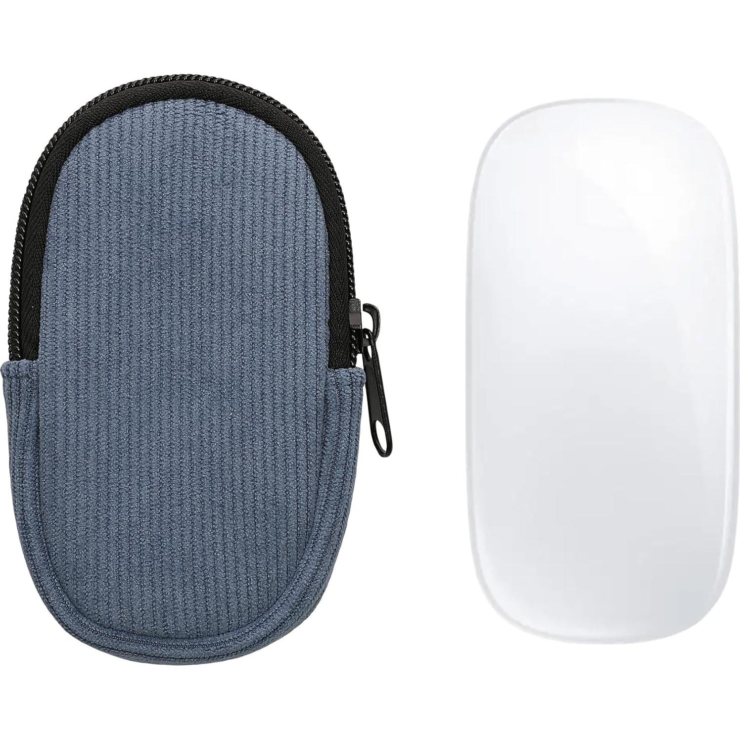 Funda Protectora kwmobile para Ratón Apple Magic Mouse 1/2 - Neopreno Azul Vintage