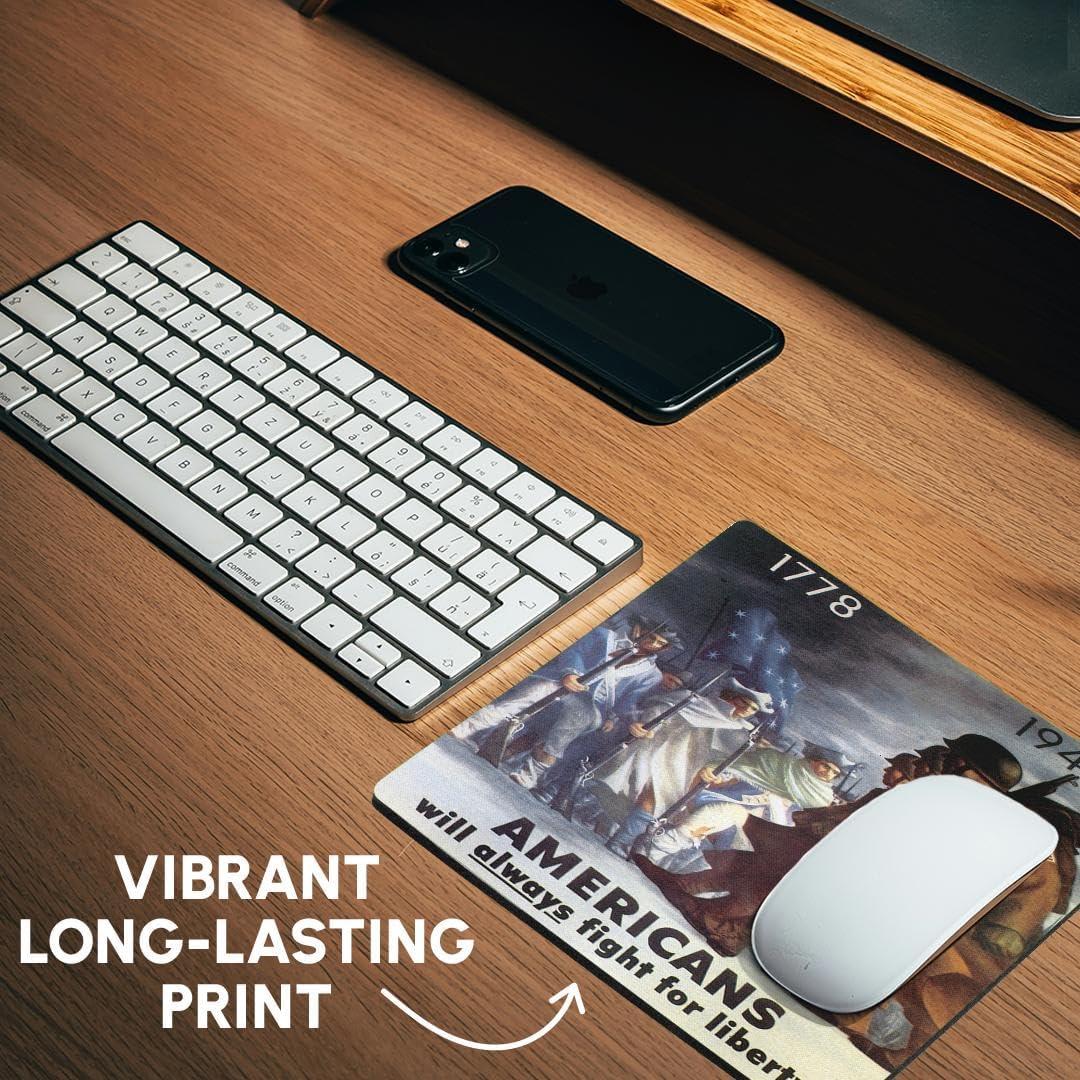 Alfombrilla de Ratón 3dRose Vintage Libertad 1778 20.32cm