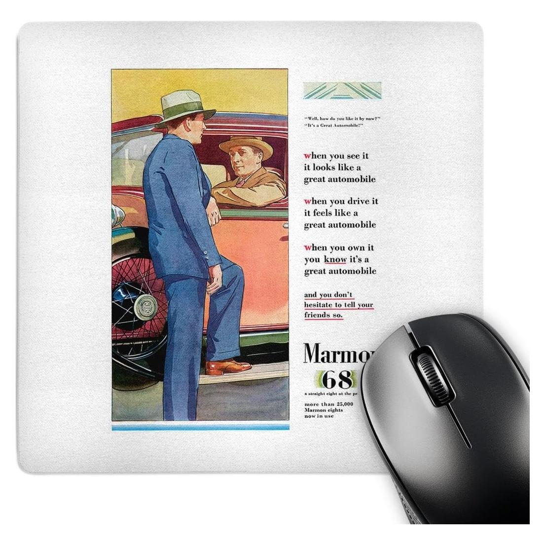 Alfombrilla para Ratón 3dRose Vintage Marmon 68 20.32cm