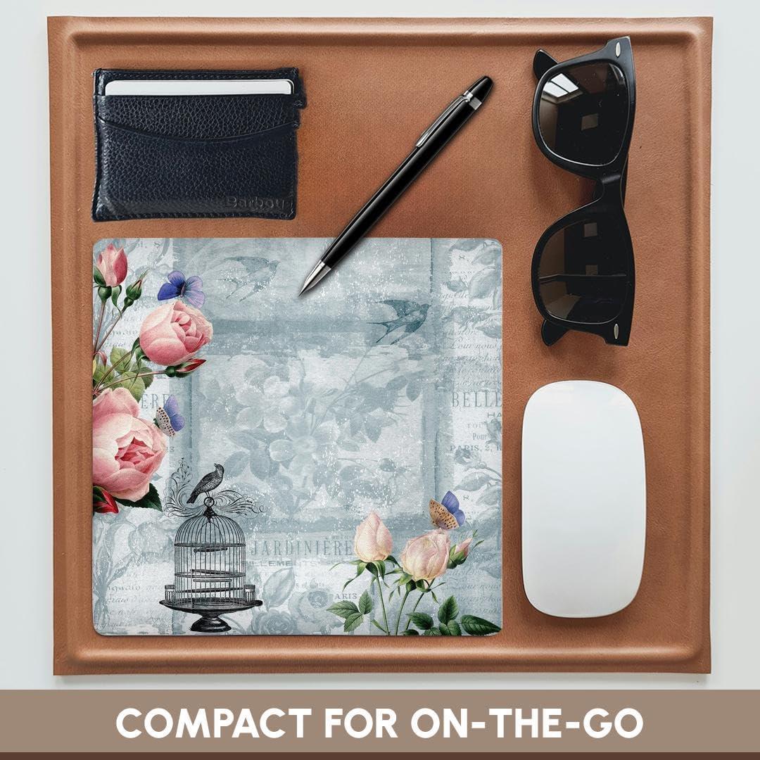 Alfombrilla de Ratón 3dRose Floral Vintage 20.32x20.32cm