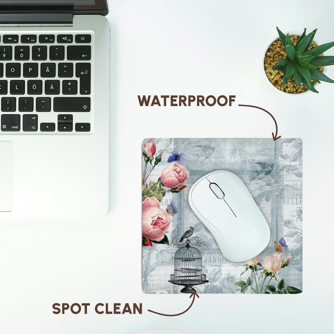 Alfombrilla de Ratón 3dRose Floral Vintage 20.32x20.32cm