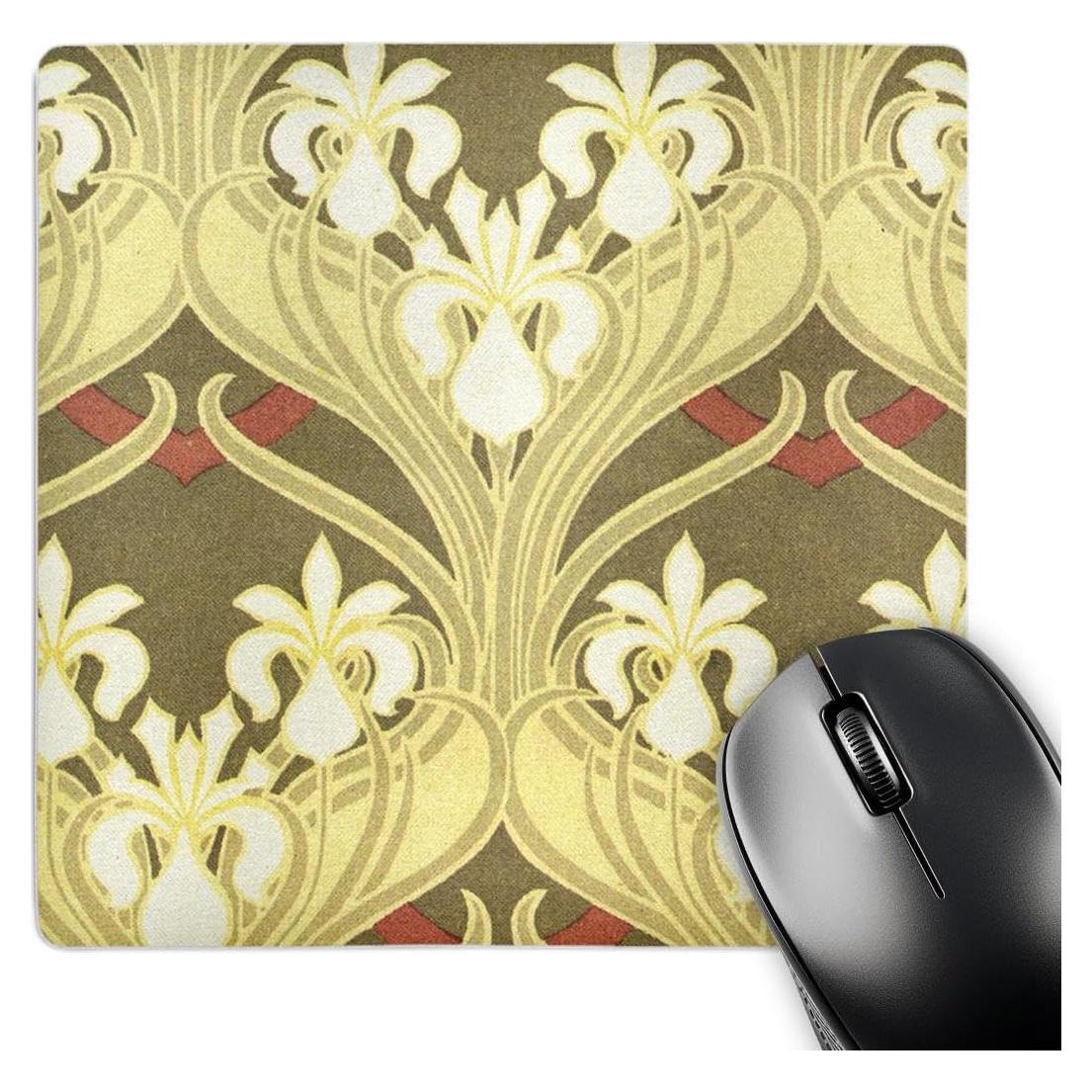 Alfombrilla de Ratón 3dRose Flores Blancas 20x20 cm