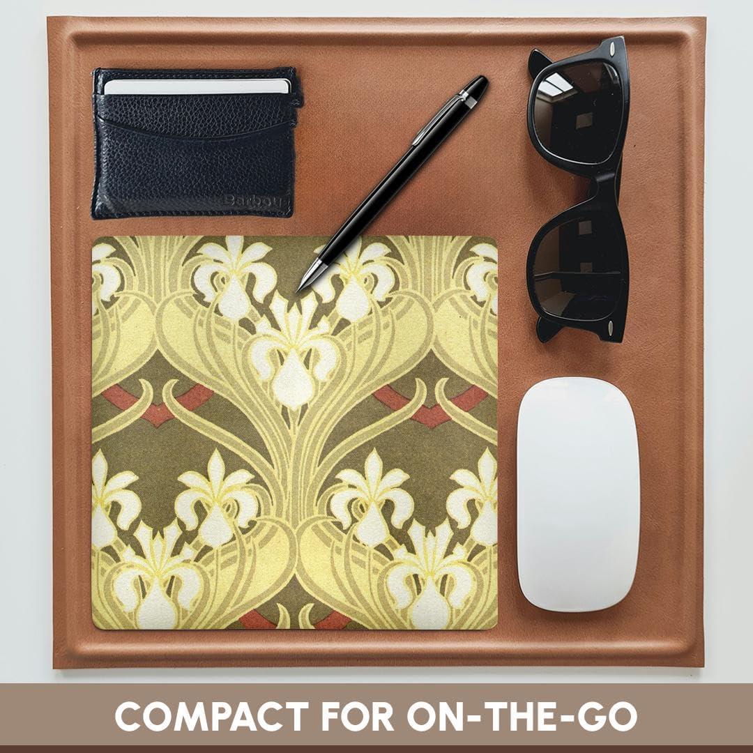 Alfombrilla de Ratón 3dRose Flores Blancas 20x20 cm