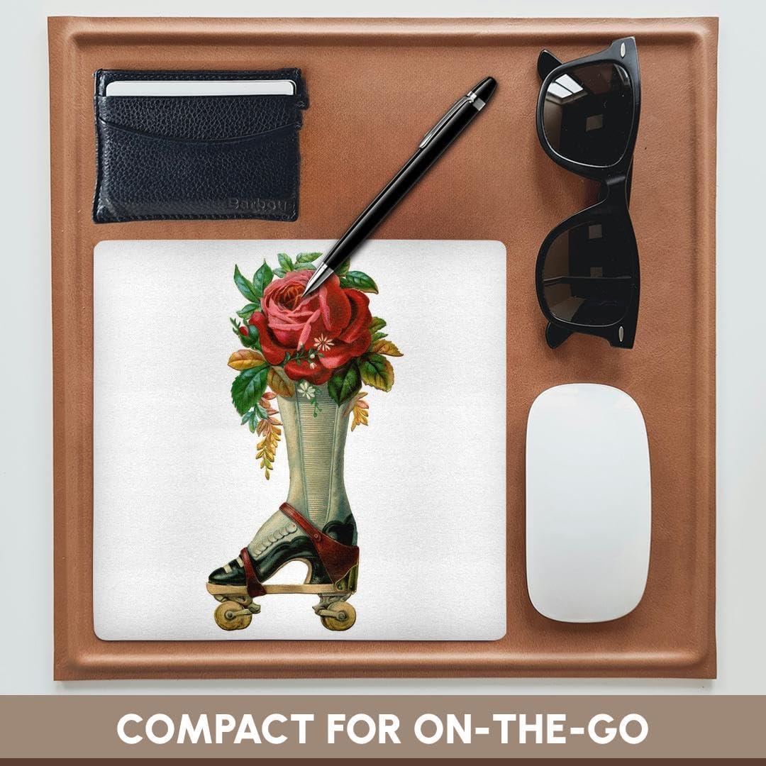 Alfombrilla de Ratón 3dRose Steampunk Rosa Roja 20.32cm