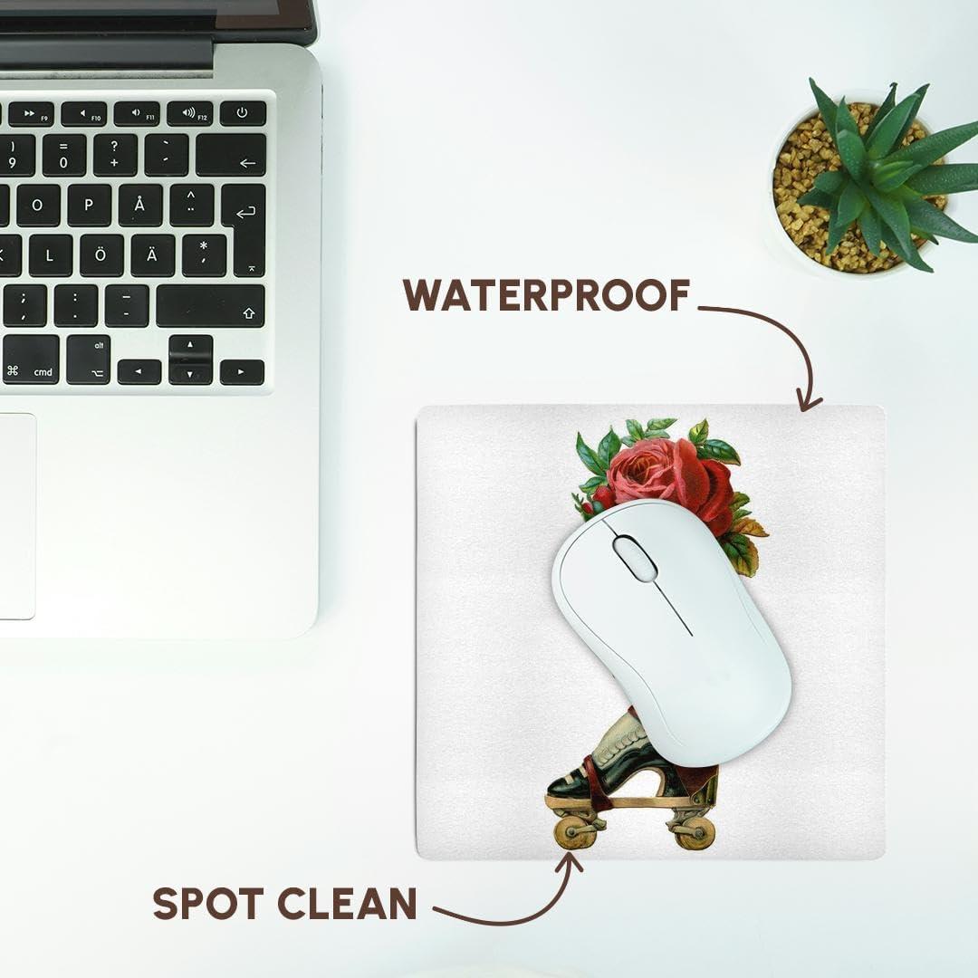 Alfombrilla de Ratón 3dRose Steampunk Rosa Roja 20.32cm