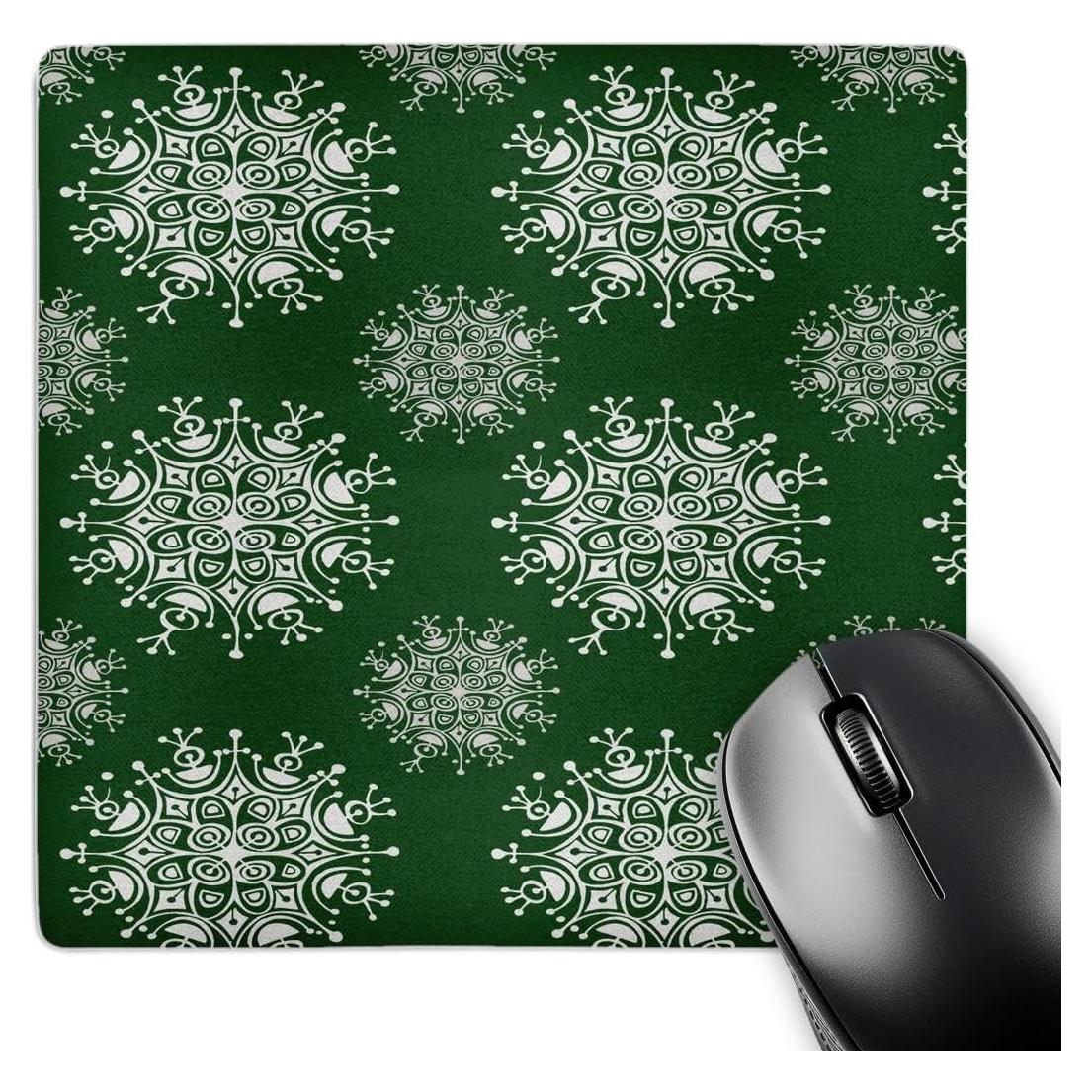 Alfombrilla de Ratón 3dRose Cuadrada Vintage Copo de Nieve