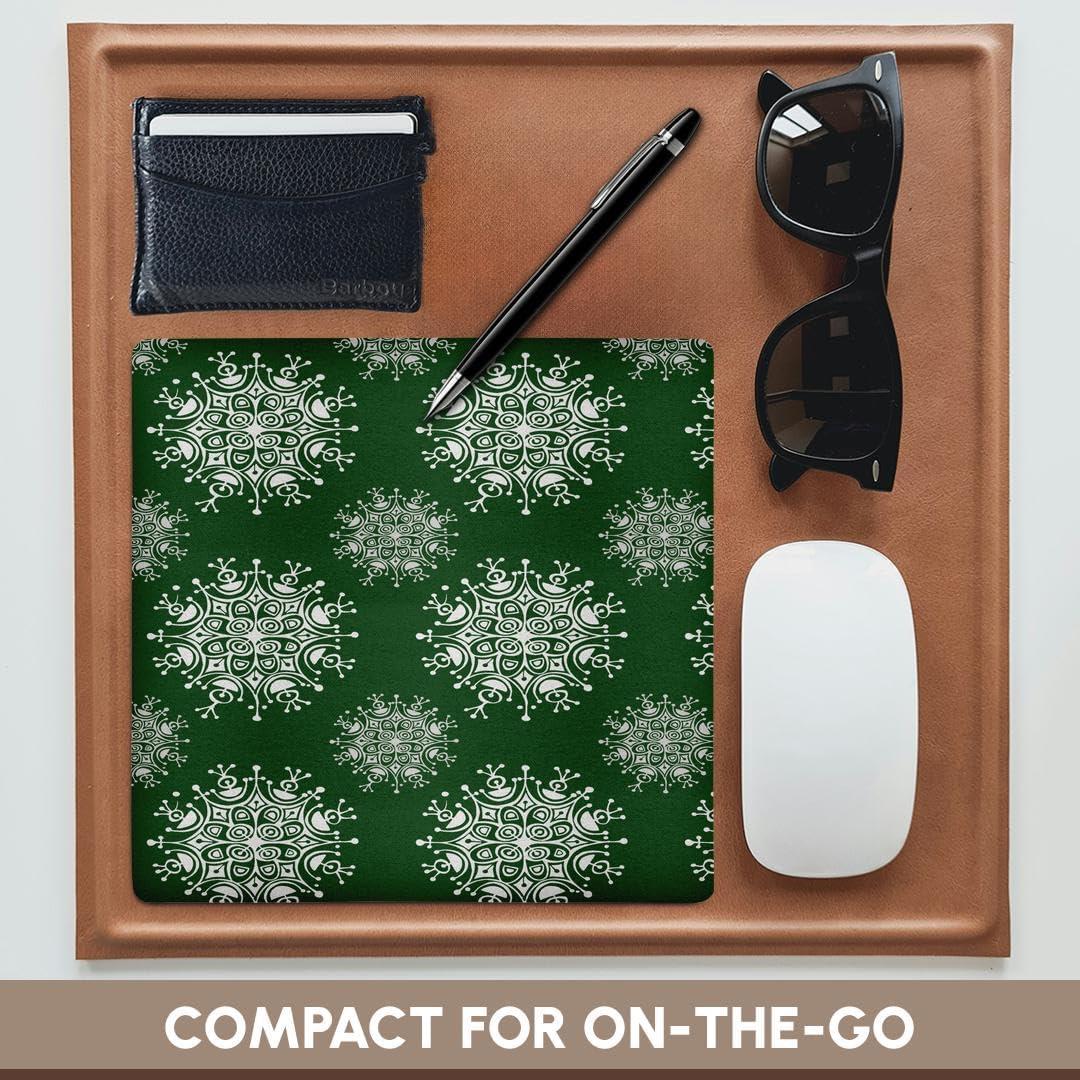 Alfombrilla de Ratón 3dRose Cuadrada Vintage Copo de Nieve