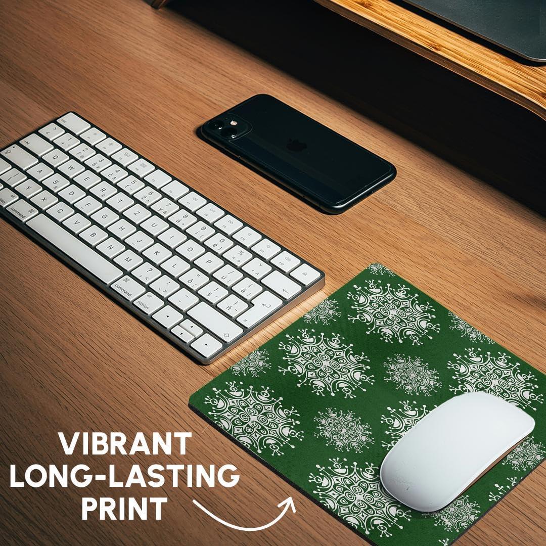 Alfombrilla de Ratón 3dRose Cuadrada Vintage Copo de Nieve