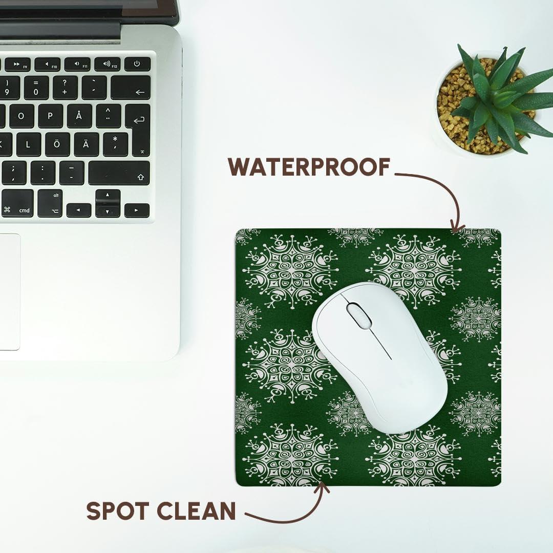 Alfombrilla de Ratón 3dRose Cuadrada Vintage Copo de Nieve