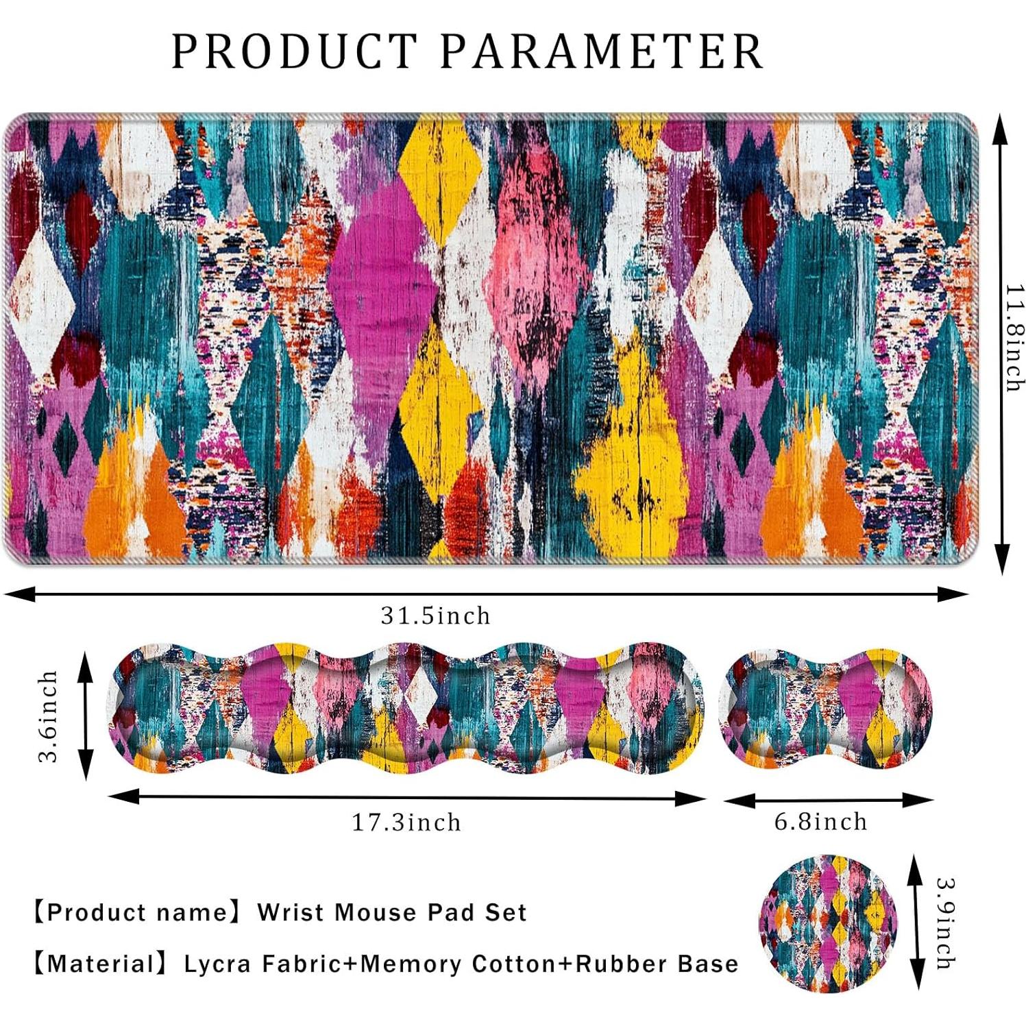 Juego de Reposamuñecas ZXYBNMLE 4-en-1 Ergonomico