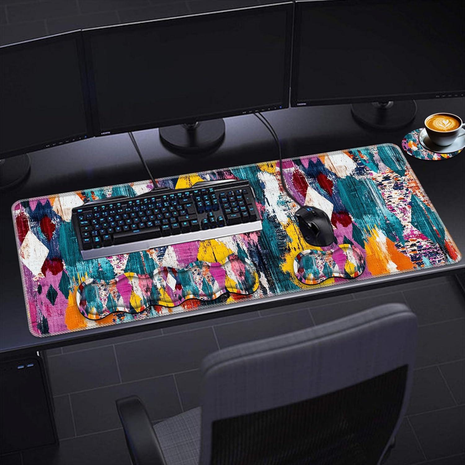 Juego de Reposamuñecas ZXYBNMLE 4-en-1 Ergonomico