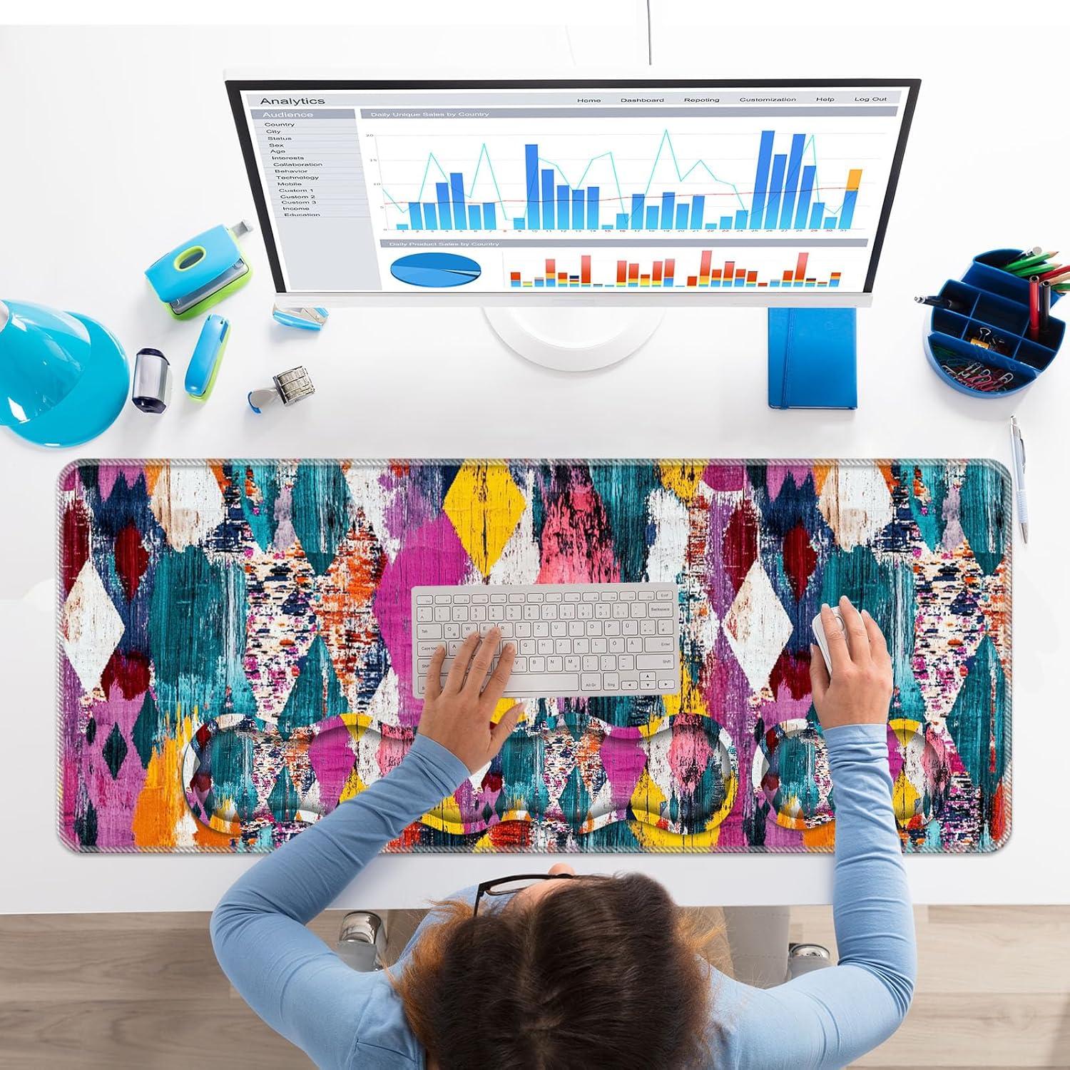 Juego de Reposamuñecas ZXYBNMLE 4-en-1 Ergonomico