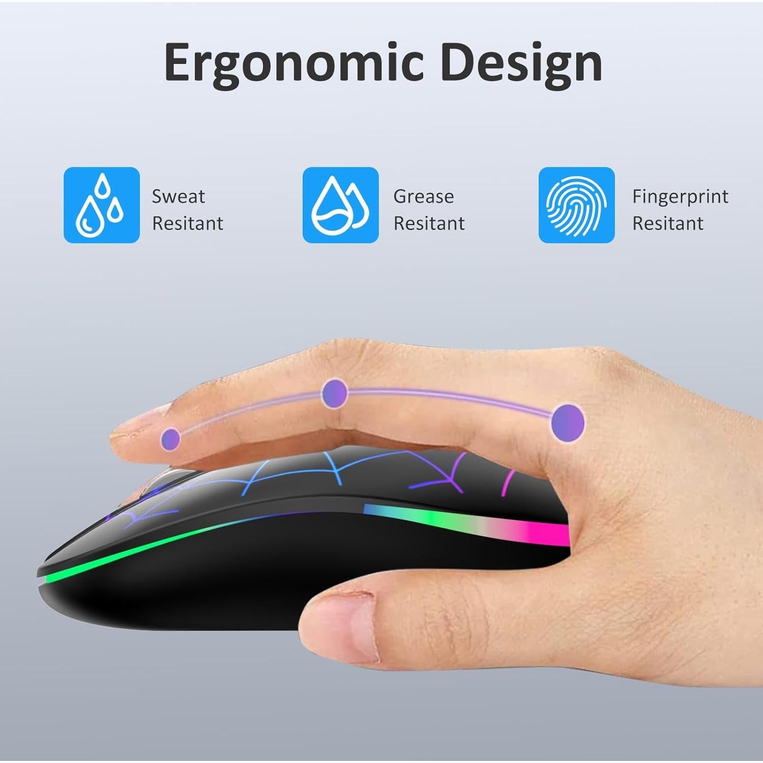 Ratón Inalámbrico TaIYanG Silencioso 2.4G USB Tipo C 3 DPI