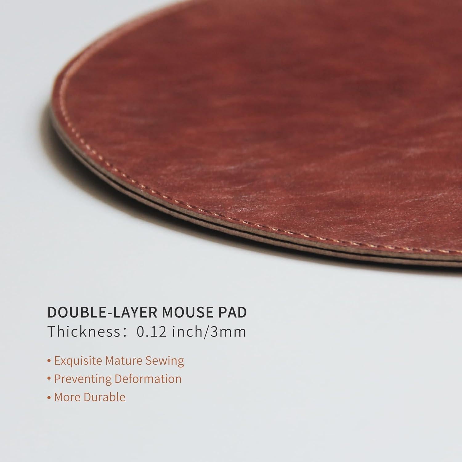 Alfombrilla de Ratón RENMTURE Redonda de Microfibra 21.8 cm