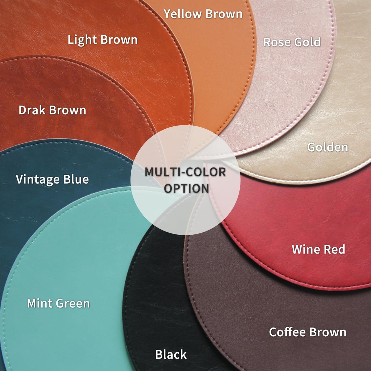 Alfombrilla de Ratón RENMTURE Redonda de Microfibra 21.8 cm