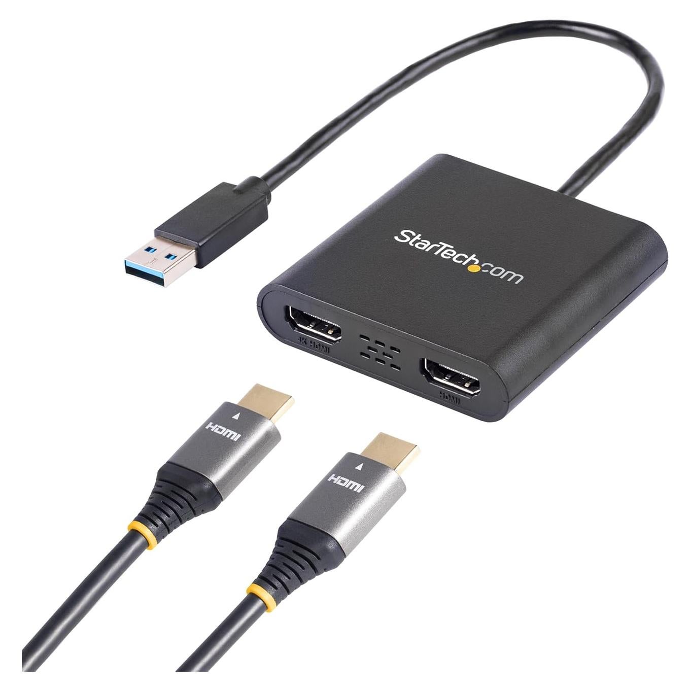 Adaptador USB 3.0 a Doble HDMI StarTech 4K 30Hz Windows