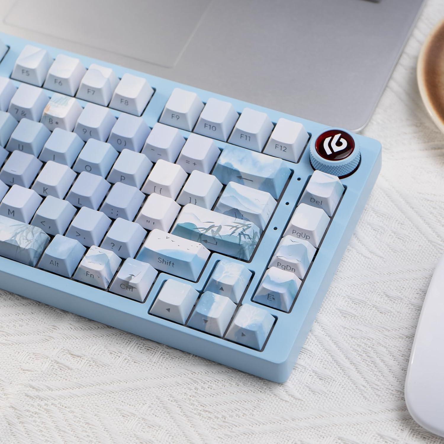 Teclas PBT para Teclados Mecánicos Cherry MX - Paisaje Azul