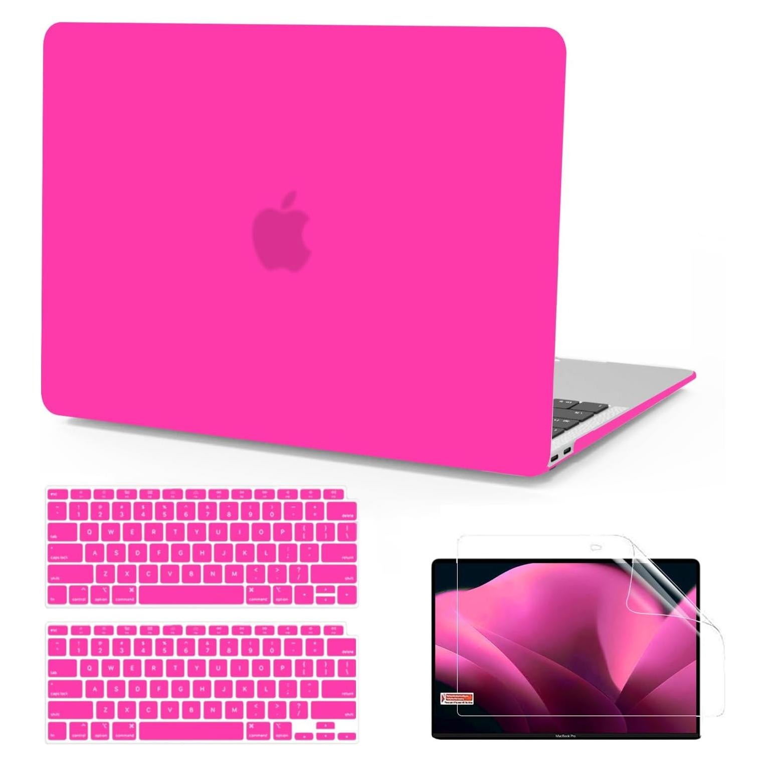 Carcasa Dura Anban Rosa Brillante para MacBook Air 13" 2018-2022