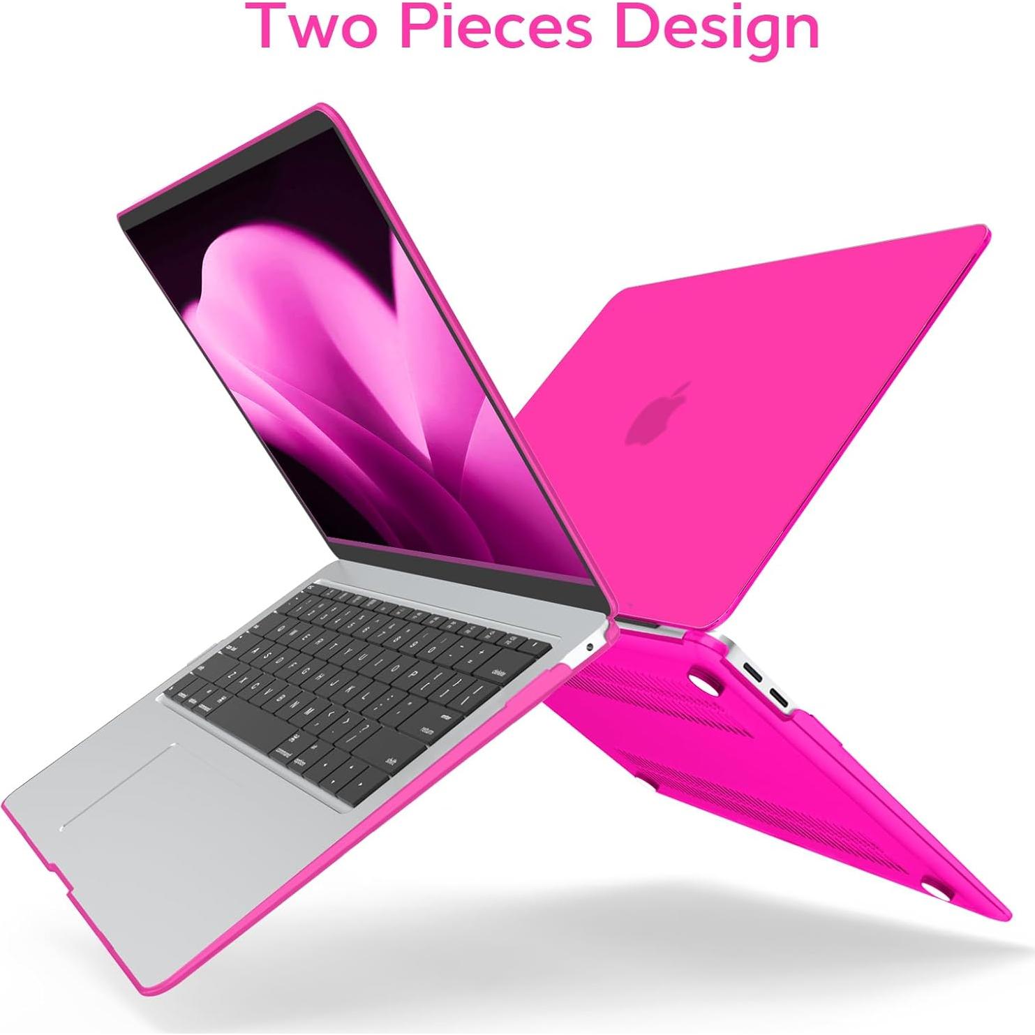Carcasa Dura Anban Rosa Brillante para MacBook Air 13" 2018-2022