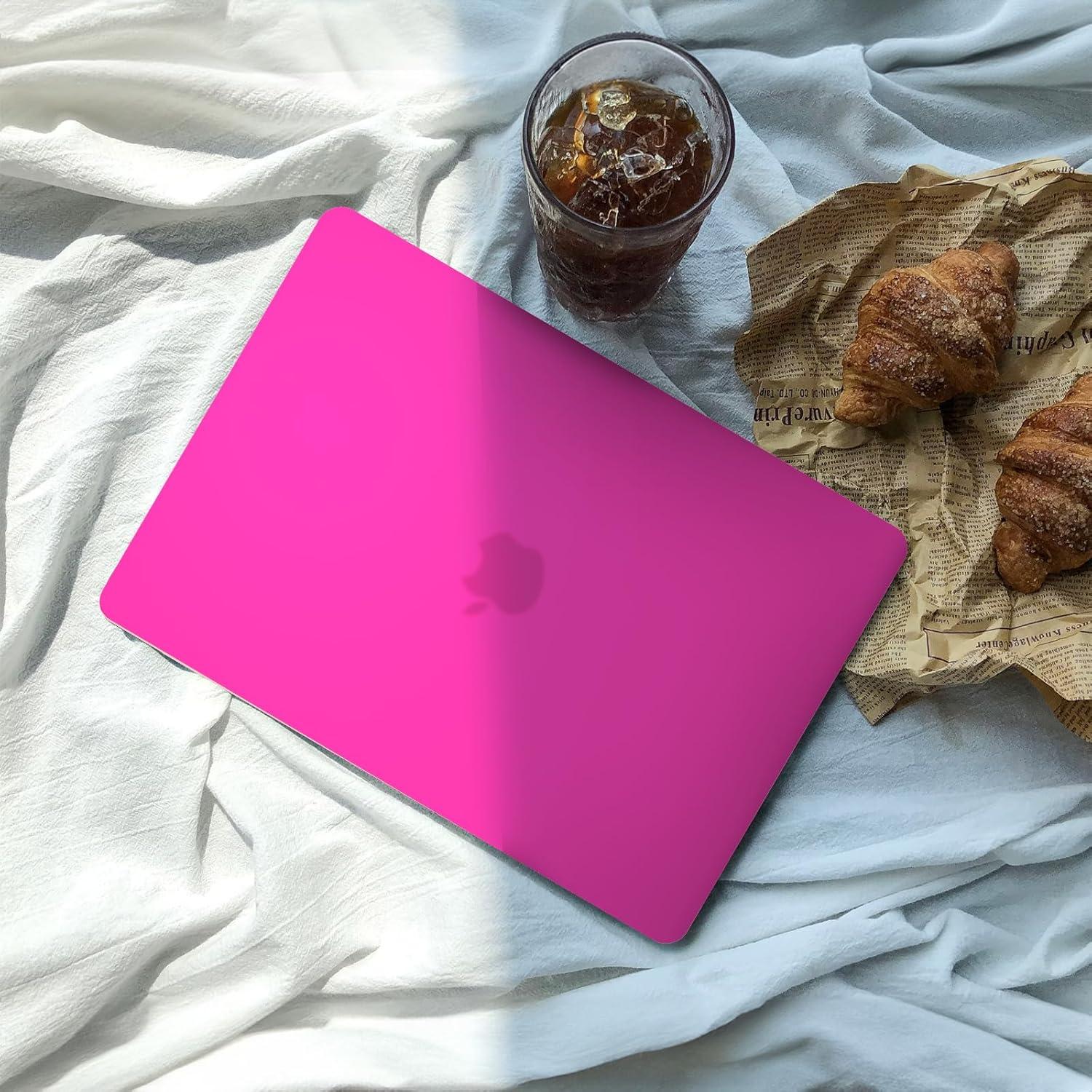 Carcasa Dura Anban Rosa Brillante para MacBook Air 13" 2018-2022