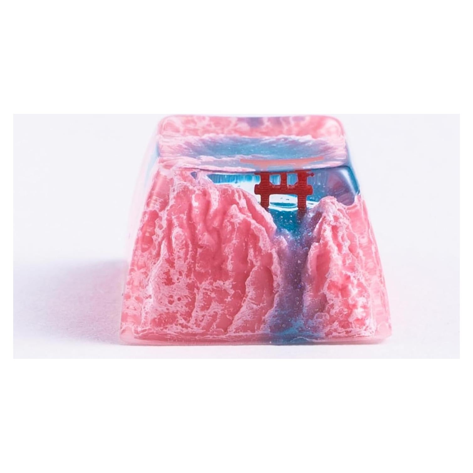 Tecla Artesanal Sakura Torii 1U Resina para Teclados Mecánicos