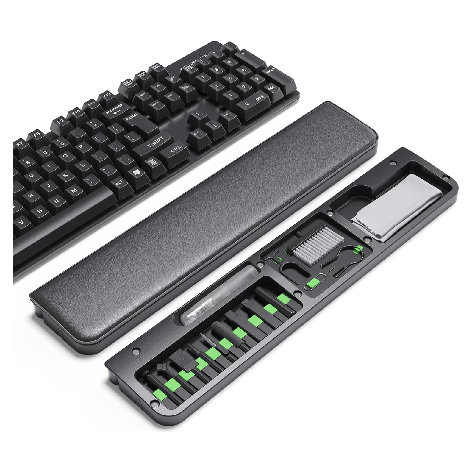 Reposamuñecas Ergonómico Aijeff AI-WKR-Negro con Kit de Limpieza