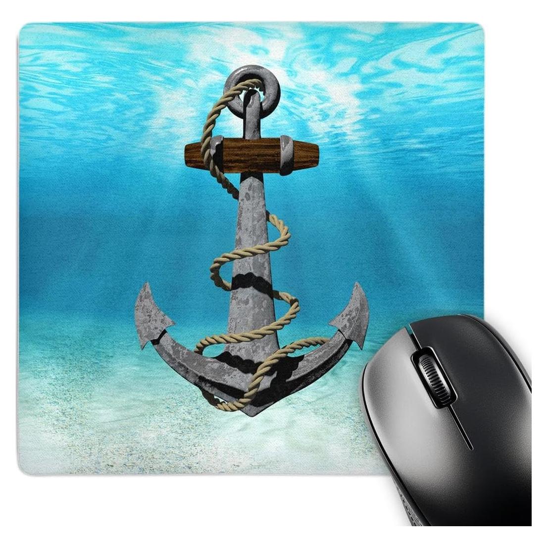 Alfombrilla para Ratón 3dRose Ancla Barco Vintage 20.32 cm