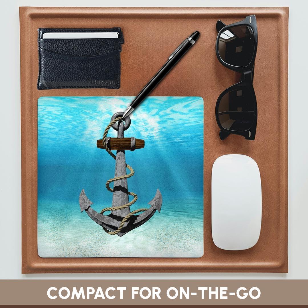 Alfombrilla para Ratón 3dRose Ancla Barco Vintage 20.32 cm
