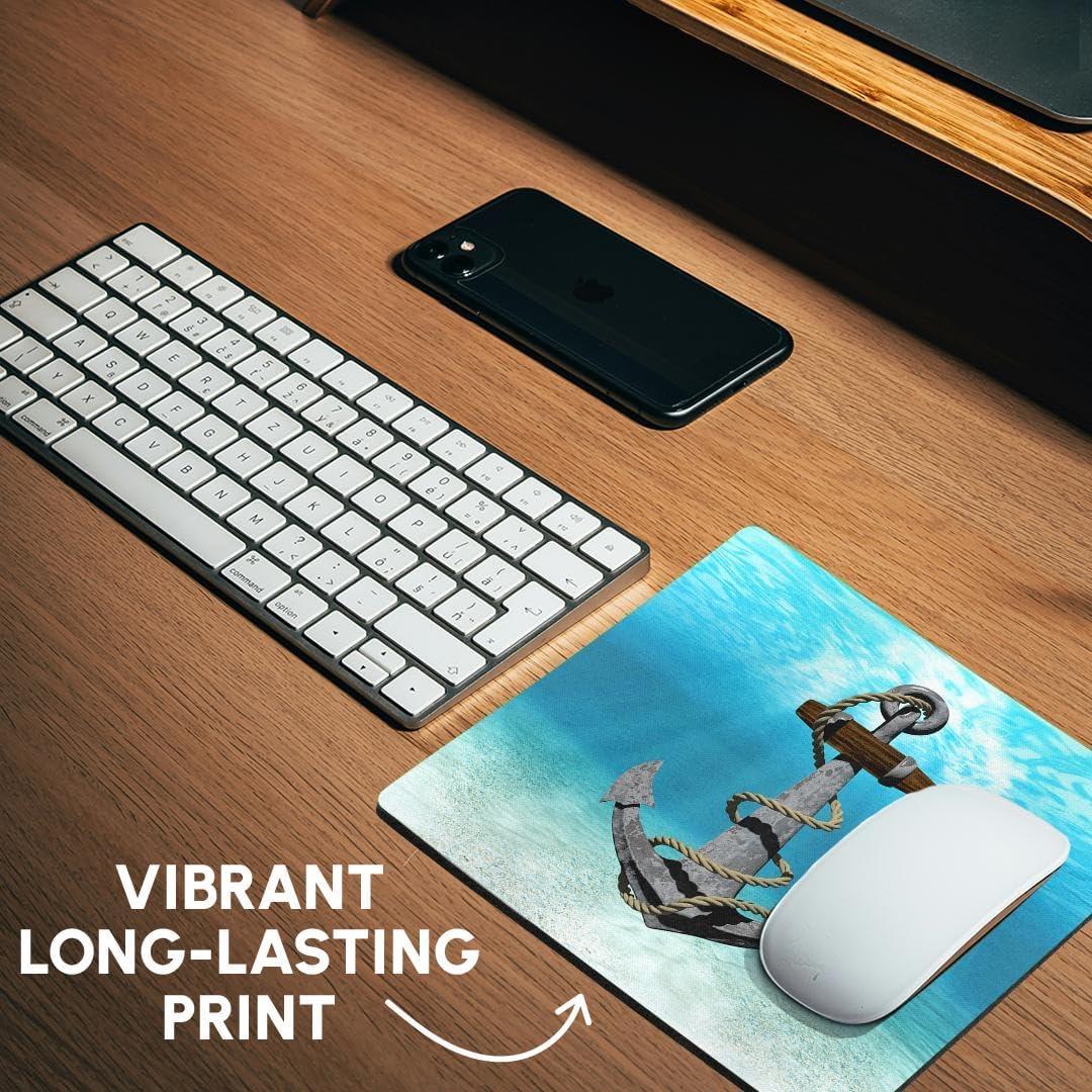 Alfombrilla para Ratón 3dRose Ancla Barco Vintage 20.32 cm