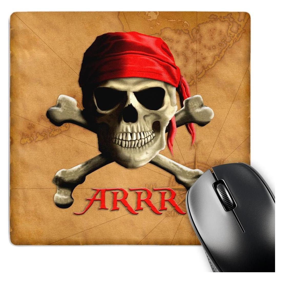 Alfombrilla para Ratón 3dRose Jolly Roger Calavera 20.32 cm