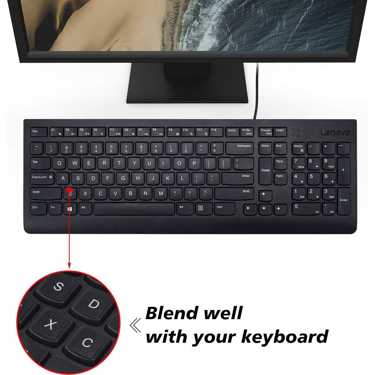 Etiquetas de Letras para Teclado CASEDAO Negro/Blanco 3 Piezas